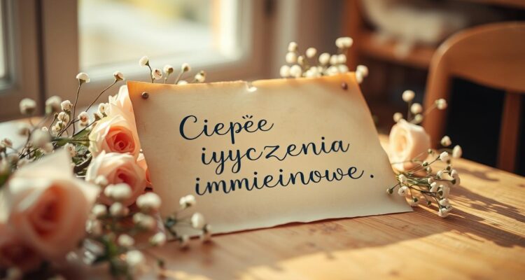 Ciepłe życzenia imieninowe