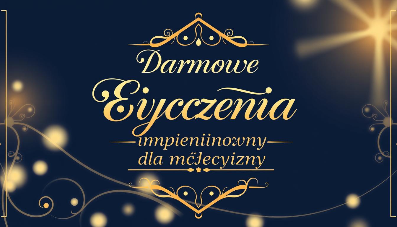 Darmowe życzenia imieninowe dla mężczyzny