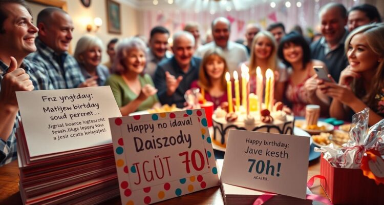 Dowcipne życzenia na 70 urodziny