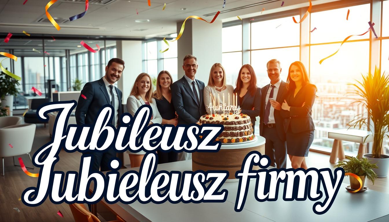 Jubileusz firmy życzenia