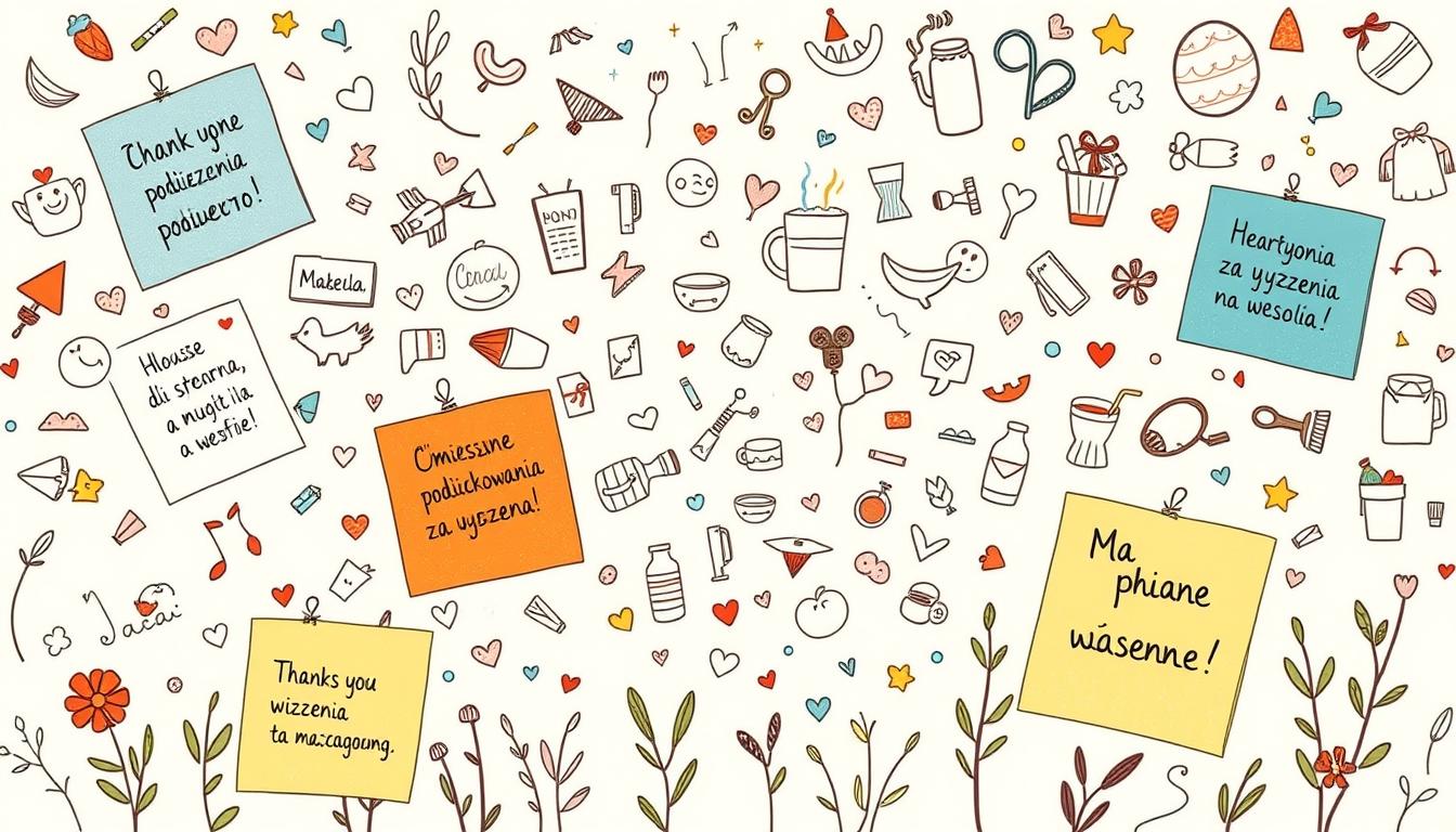 Śmieszne podziękowania za życzenia na wesoło