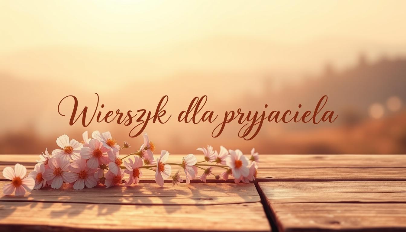 Wierszyk dla przyjaciela