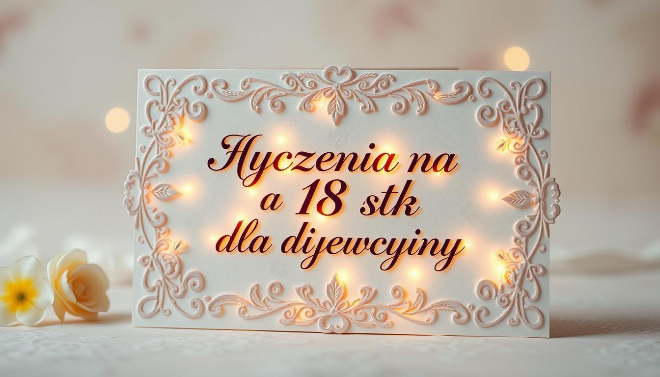 Życzenia na 18 stkę dla dziewczyny
