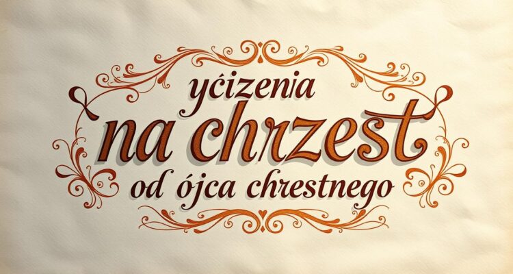 Życzenia na chrzest od ojca chrzestnego