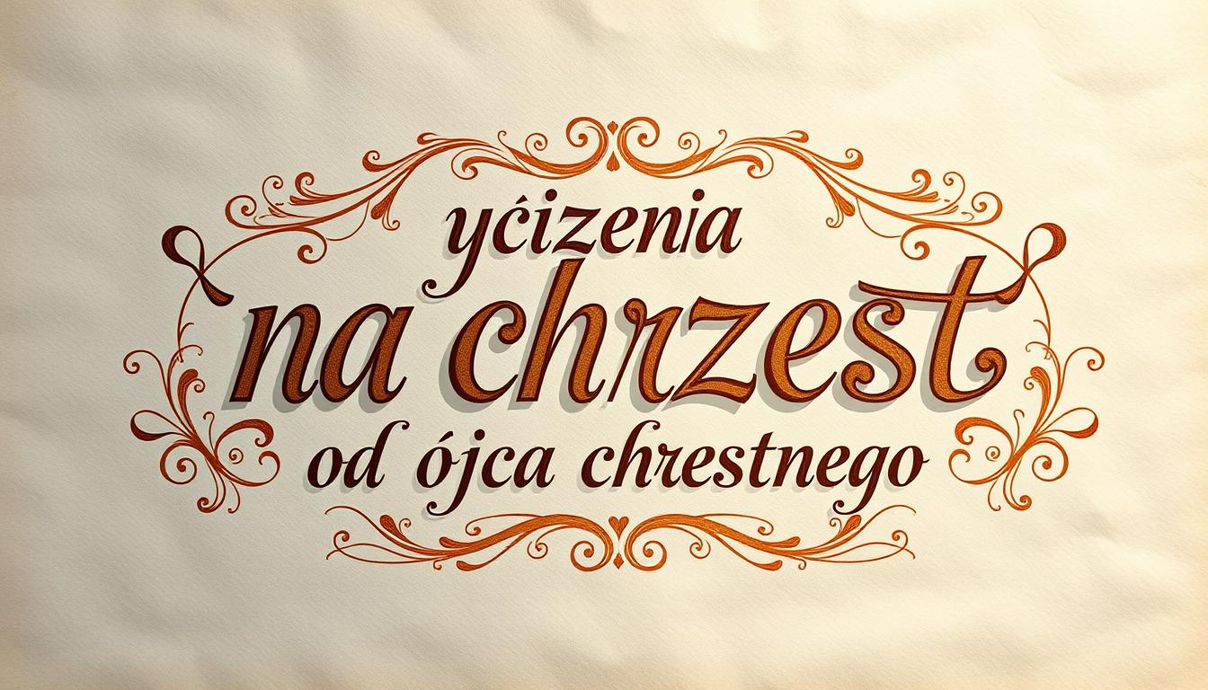 Życzenia na chrzest od ojca chrzestnego