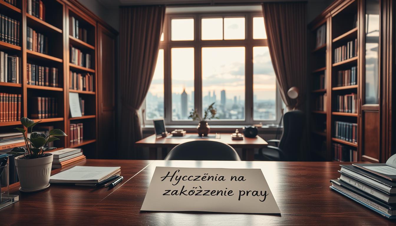 Życzenia na zakończenie pracy
