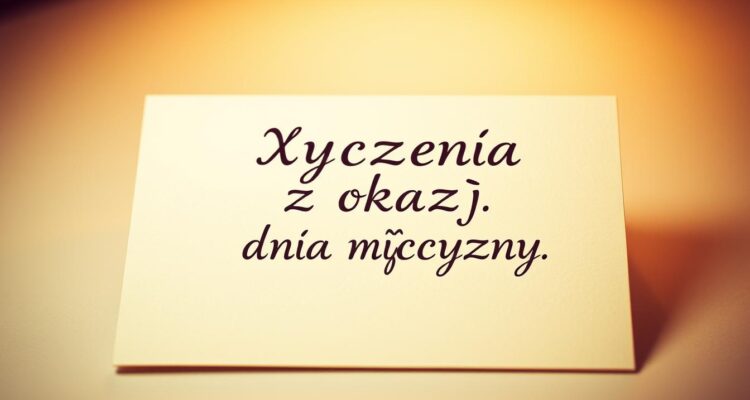 Życzenia z okazji dnia mężczyzny