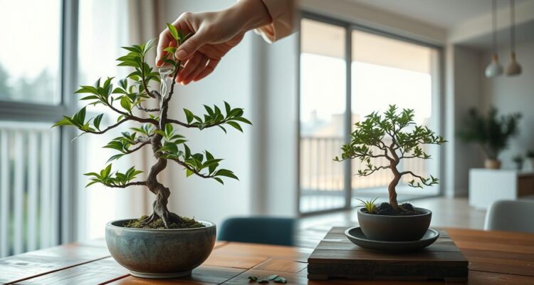Jak podlewać bonsai