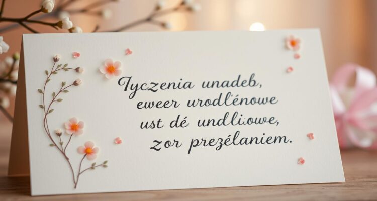 Życzenia urodzinowe z przesłaniem