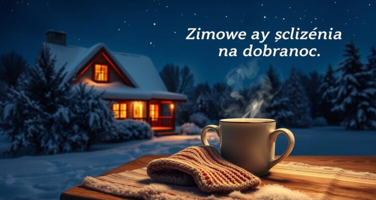 Zimowe życzenia na dobranoc