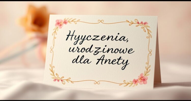 Życzenia urodzinowe dla anety